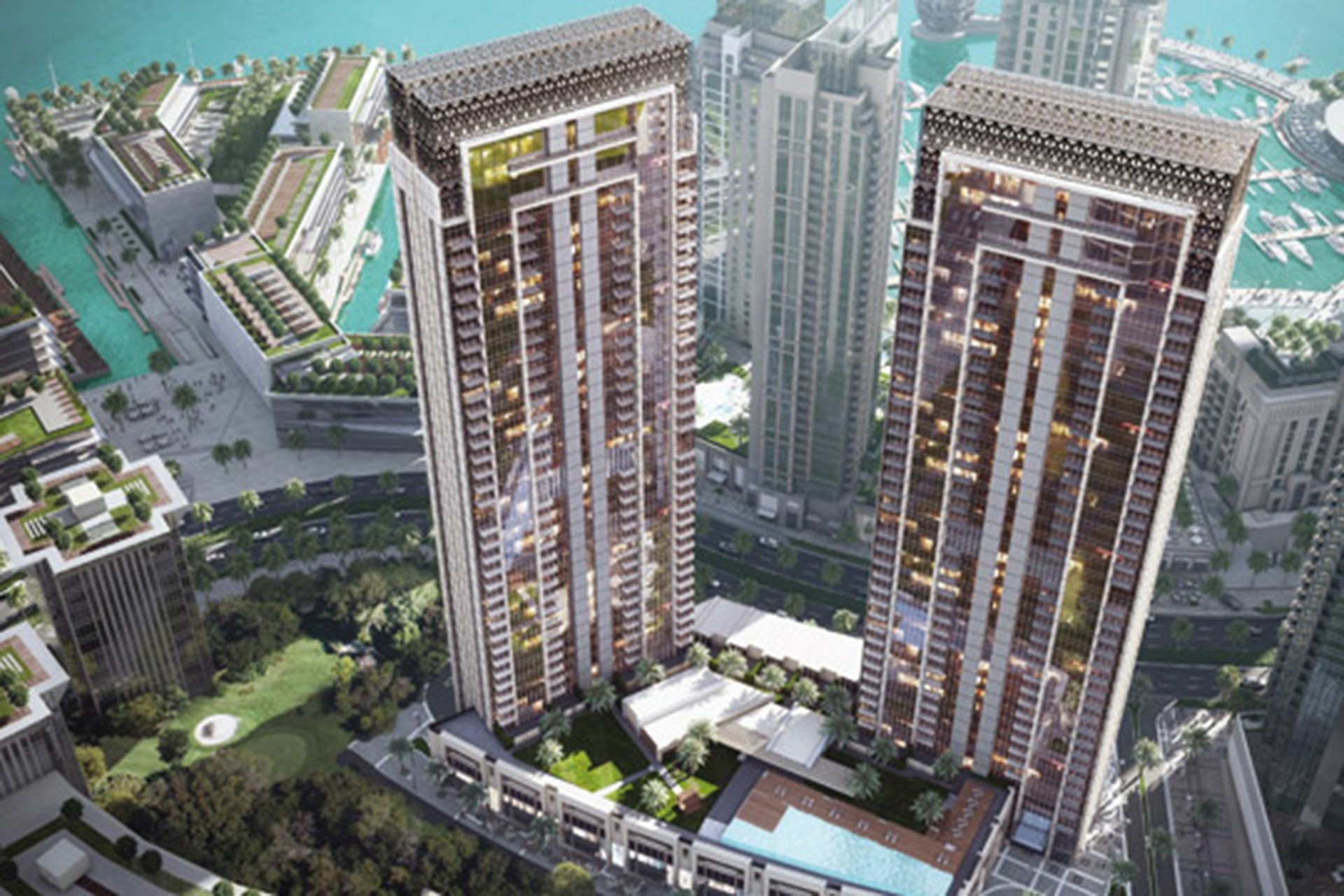 Stylish luxury apartment in Dubai Creek Harbour: Image 1