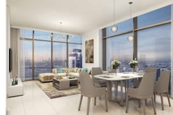 Chic, luxury apartment in central Dubai Creek Harbour district: Image 4