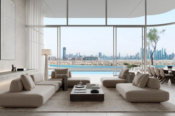 Gorgeous Beachfront Duplex Apartment with City Skyline Views on Palm Jumeirah: Image 4