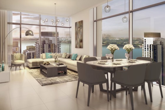 Chic, luxury apartment in central Dubai Creek Harbour district: Image 7