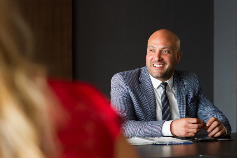 LUXHABITAT's agent at a meeting