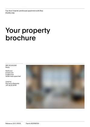 Luxurious Apartment in Atlantis The Royal, PDF brochure